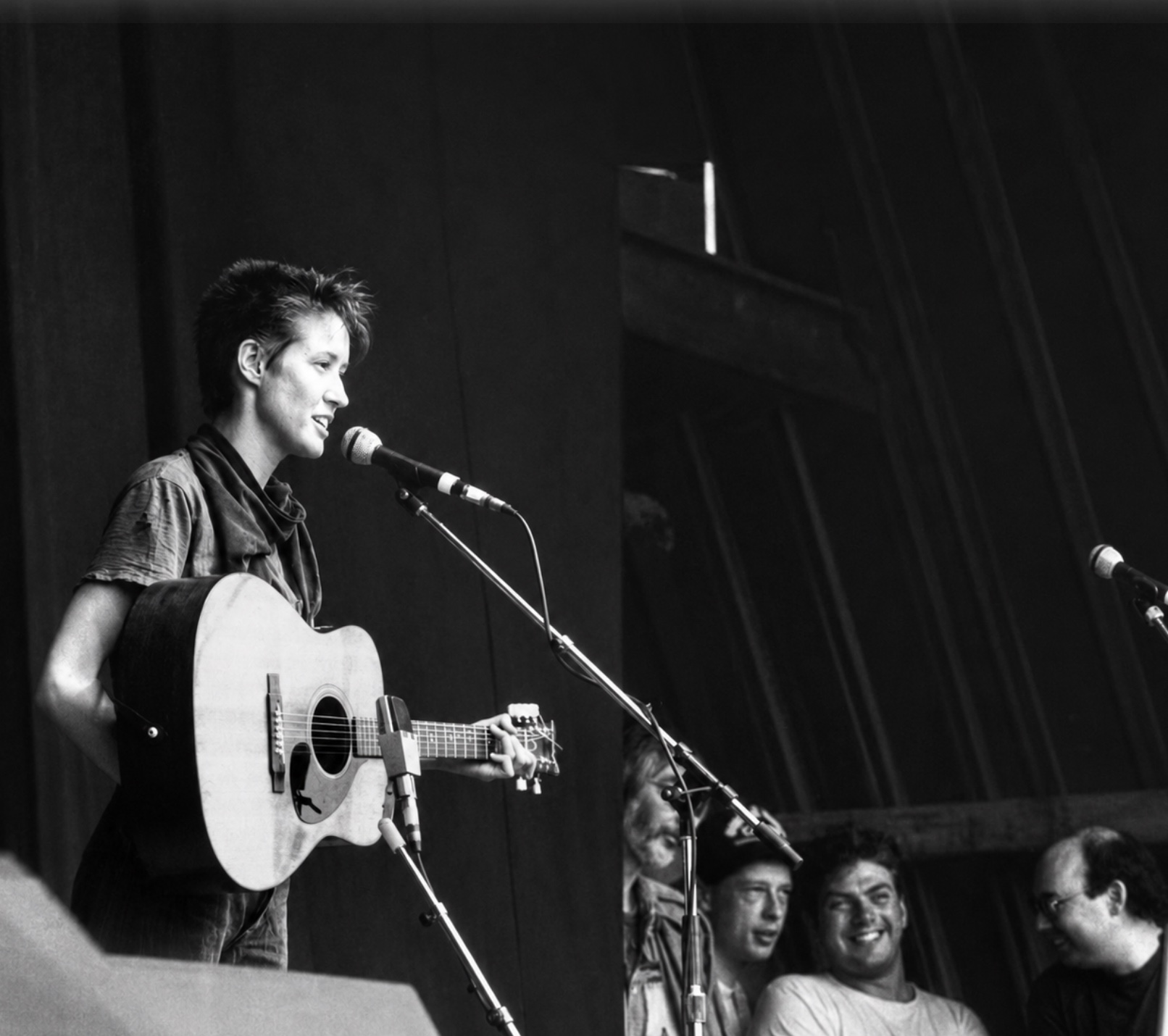Michelle Shocked performing at Glastonbury, 1987